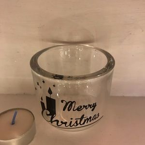 Merry Christmas candle holder